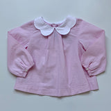 Jacadi Pink Blouse With Scallop Collar: 2 Years