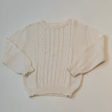 Marie-Chantal Cream Cable Knit Cotton Jumper: 4 Years