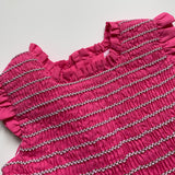 La Coqueta Hot Pink Dress With Smocking: 2 Years