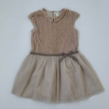 Marie-Chantal Blush Pink Velvet And Tulle Dress: 4 Years