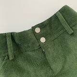 Amaia Bottle Green Fine Cord Shorts: 4 Years
