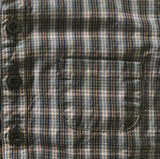Bonpoint Tartan Cotton Collarless Shirt
