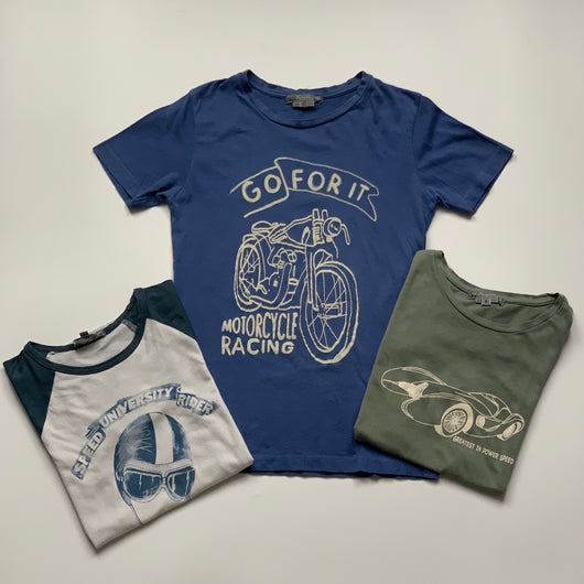 Bonpoint Boys Short-Sleeve Cotton T-Shirt Set: 8 Years