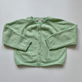 Marie-Chantal Pale Green Cotton Cardigan: 24 Months