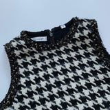 Luxelim Black And White Houndstooth Dress: 4 Years
