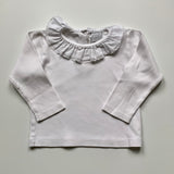 Pepa & Co White Top With Lace Trim Collar: 2 Years