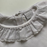 Pepa & Co White Top With Lace Trim Collar: 2 Years