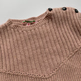 Bonpoint Dusty Pink Thick Cashmere Jumper: 10 Years