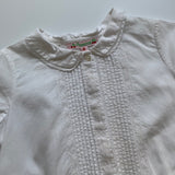 Bonpoint White Cotton Dress With Lace Trim: 4 Years