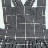 Bonpoint Grey And White Check Pinafore Dress: 10 Years