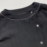 Bonpoint Black Crepe Pleated Dress: 4 Years