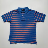 Ralph Lauren Blue And Orange Stripe Polo Shirt: 5 Years