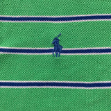 Ralph Lauren Green And Blue Stripe Polo Shirt: 6 Years