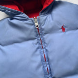 Boys Ralph Lauren red down filled coat secondhand used preloved