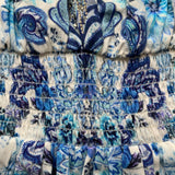 Milly by Camilla girls blue and white paisley print embellished dress secondhand preloved used