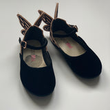 Sophia Webster Black Velvet Butterfly Shoes: Size 26