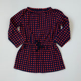 Bonpoint Navy And Red Polka Dot Dress: 4 Years