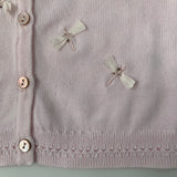Tartine et Chocolat Pink Cotton Cardigan: 6 Months