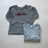 Bonpoint Boys Long-Sleeve Cotton T-Shirt Set: 18 Months
