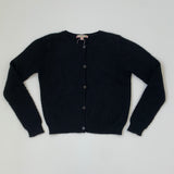 Bonpoint Black Cashmere Cable Knit Cardigan: 10 Years