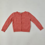Bonpoint candy pink cashmere cherry cardigan secondhand used preloved 