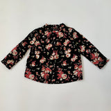 Bonpoint Black Floral Blouse: 4 Years