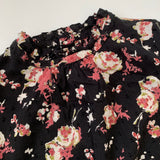 Bonpoint Black Floral Blouse: 4 Years