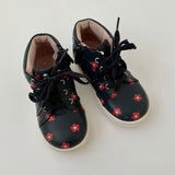 Jacadi girls daisy print trainers high top shoes preloved secondhand 