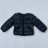 Bonpoint Black Collarless Down Filled Jacket: 4 Years