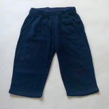 Bonpoint Navy Gauzy Cotton Trousers: 18 Months