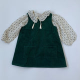 Nellie Quats Forest Green Cord Dress:  5-6 Years