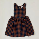 Nellie Quats linen check pinafore dress secondhand used preloved