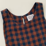 Nellie Quats linen check pinafore dress secondhand used preloved