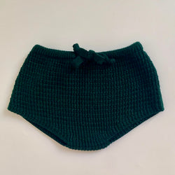 Petit Bec Forest Green Wool Bloomers: 3 Years