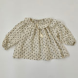 Caramel Cheesecloth Floral Print Blouse: 6 Years