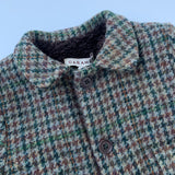 Caramel wool tweed coat secondhand used preloved