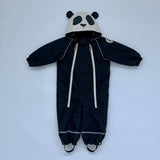Mini Rodini Alaska Black Panda Overall Snowsuit All-in-One Wet Weather secondhand used preloved