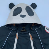 Mini Rodini Alaska Black Panda Overall Snowsuit All-in-One Wet Weather secondhand used preloved  Edit alt text