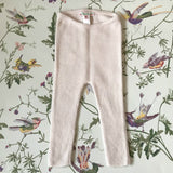 Bonpoint Pale Pink Cashmere Leggings: 6 Months
