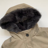 Bonpoint Stone Padded Coat With Fur Lining: 8 Years