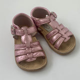 Papouelli Pink Metallic Dorrie Sandals