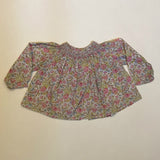 Bonpoint Liberty Print Baby Blouse With Smocking