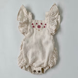 Freya Lillie Embroidered Romper Preloved Secondhand Used