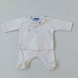 Jacadi White Velour Baby Set: 3 Months