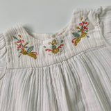 Bonpoint White Embroidered Cheesecloth Blouse: 3 Years