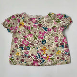 Bonpoint Floral Print Blouse With Puff Sleeves: 4 Years