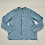 Bonton Blue Cheesecloth Collarless Shirt: 10 Years