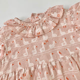 Roberta Bacarelli Pink Duck Print Cotton Romper: 9 Months