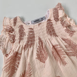Babidu Pink Fern Print Cotton Set: 9 Months