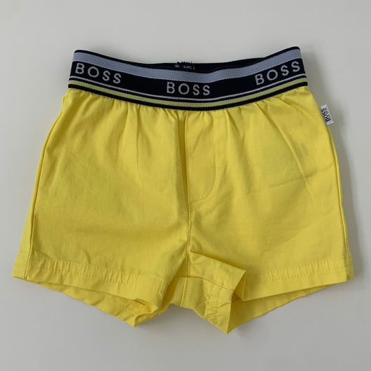 Hugo Boss Yellow Shorts: 3 Months